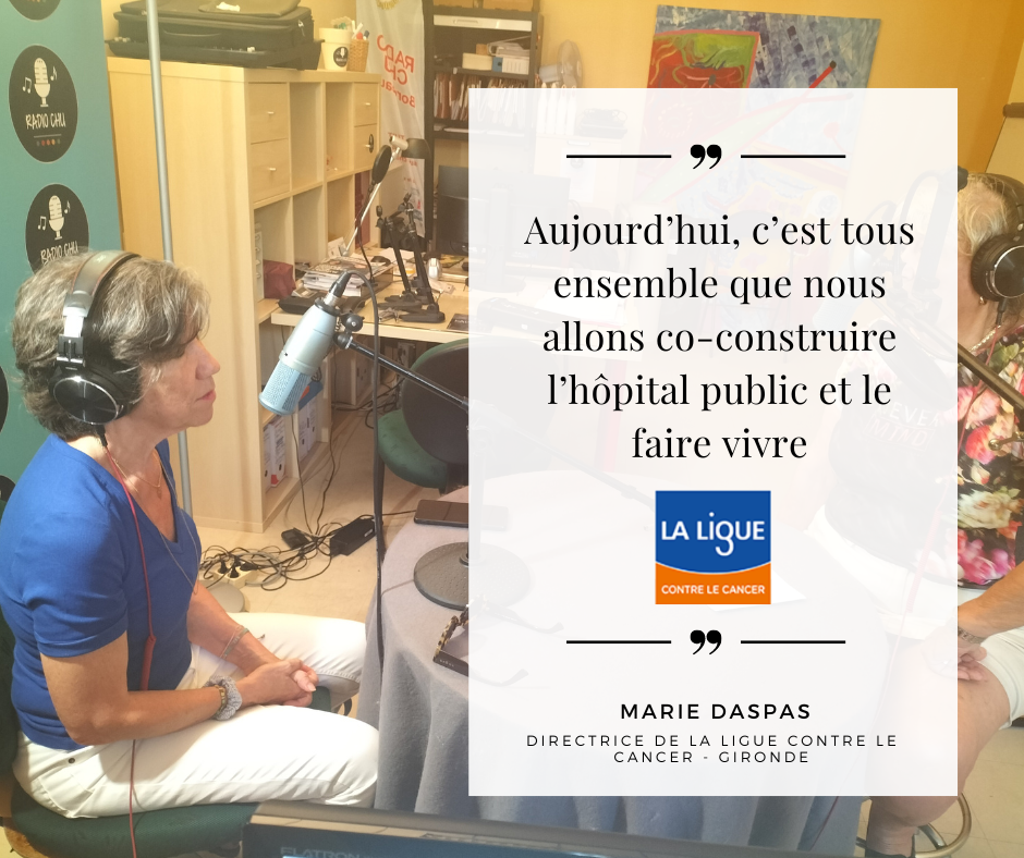 Marie Christiane Courtioux reçoit Marie Daspas, présidente de la Ligue contre le cancer
