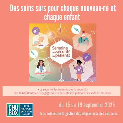 « La sécurité des patients dès le départ ! »