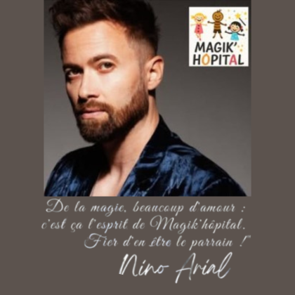 Nino Arial, humoriste et créateur de contenu au grand cœur parrain de Magik’Hôpital